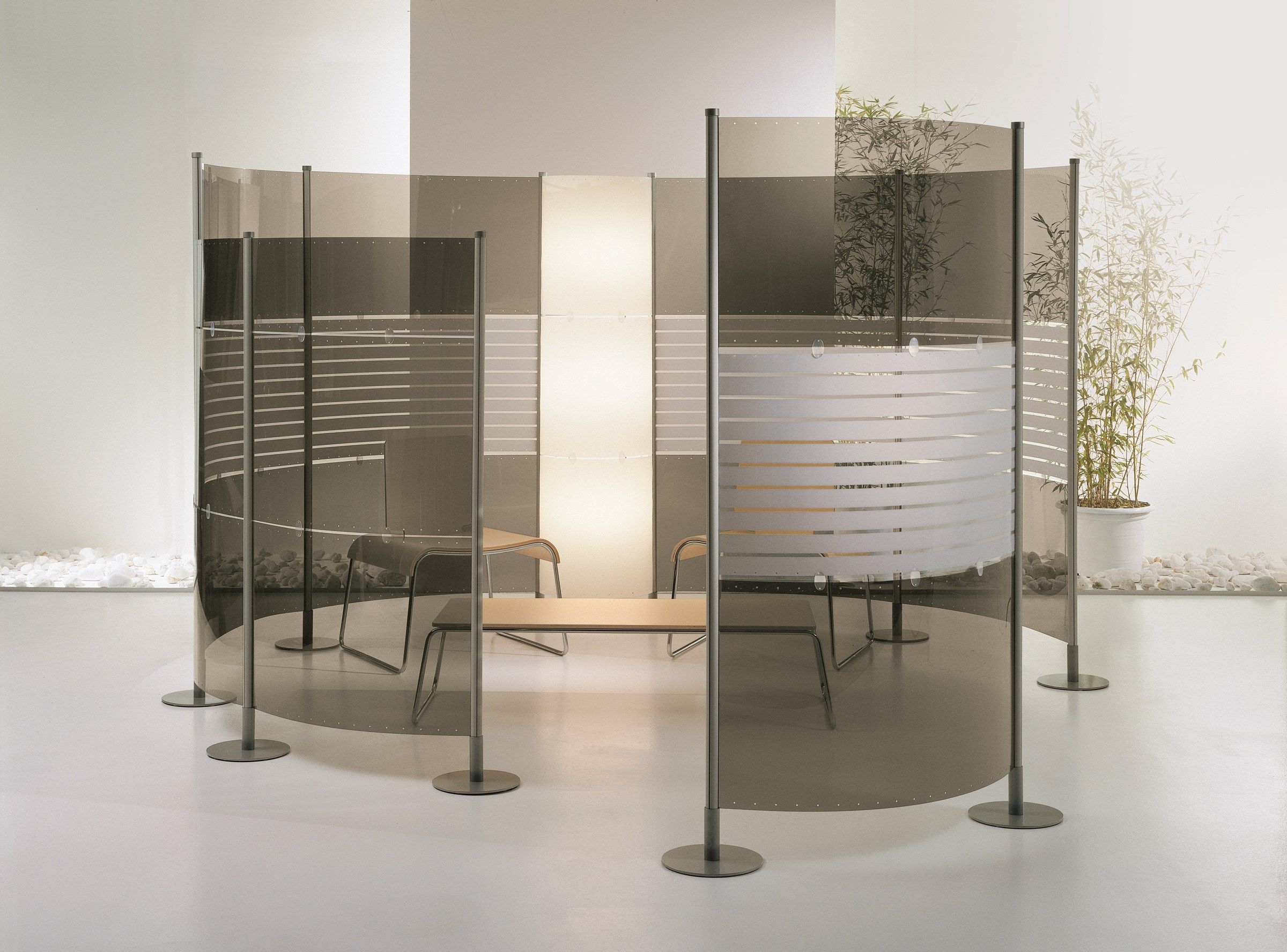 ПВХ модульная отдельно стоящая офисная перегородка Slalom ARCH-00039324 - Вид №3