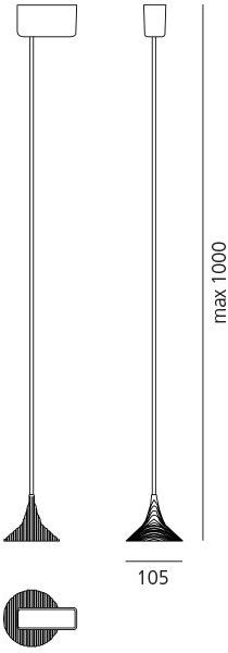 Artemide Светодиодный подвесной светильник из латуни Unterlinden 1936010a - Вид №2