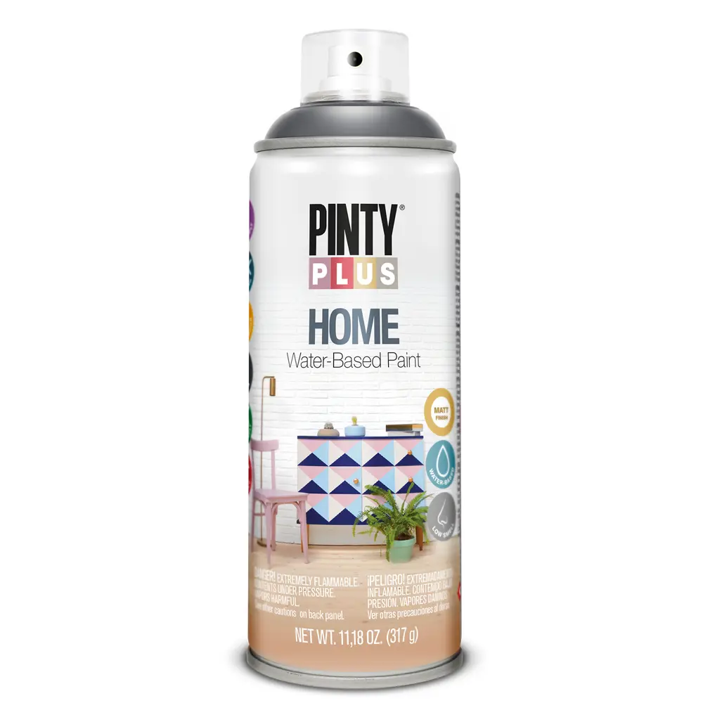 Краска аэрозольная Pinty Plus Home цвет черный 520 мл 84004145 STLM-2052468 Santreyd 
