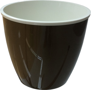 120-11 Горшок д. цветов Les Couleurs_6,5л(3,8л) Бронза кор./крем Цветочная коллекция