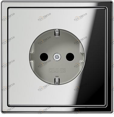 JUNG Электрическая розетка из хромированного металла Ls 990 sun-id-1362256
