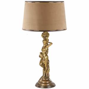 32086+34057 Настольная лампа Девушка с кувшином 2 Тюссо Поталь BOGACHO