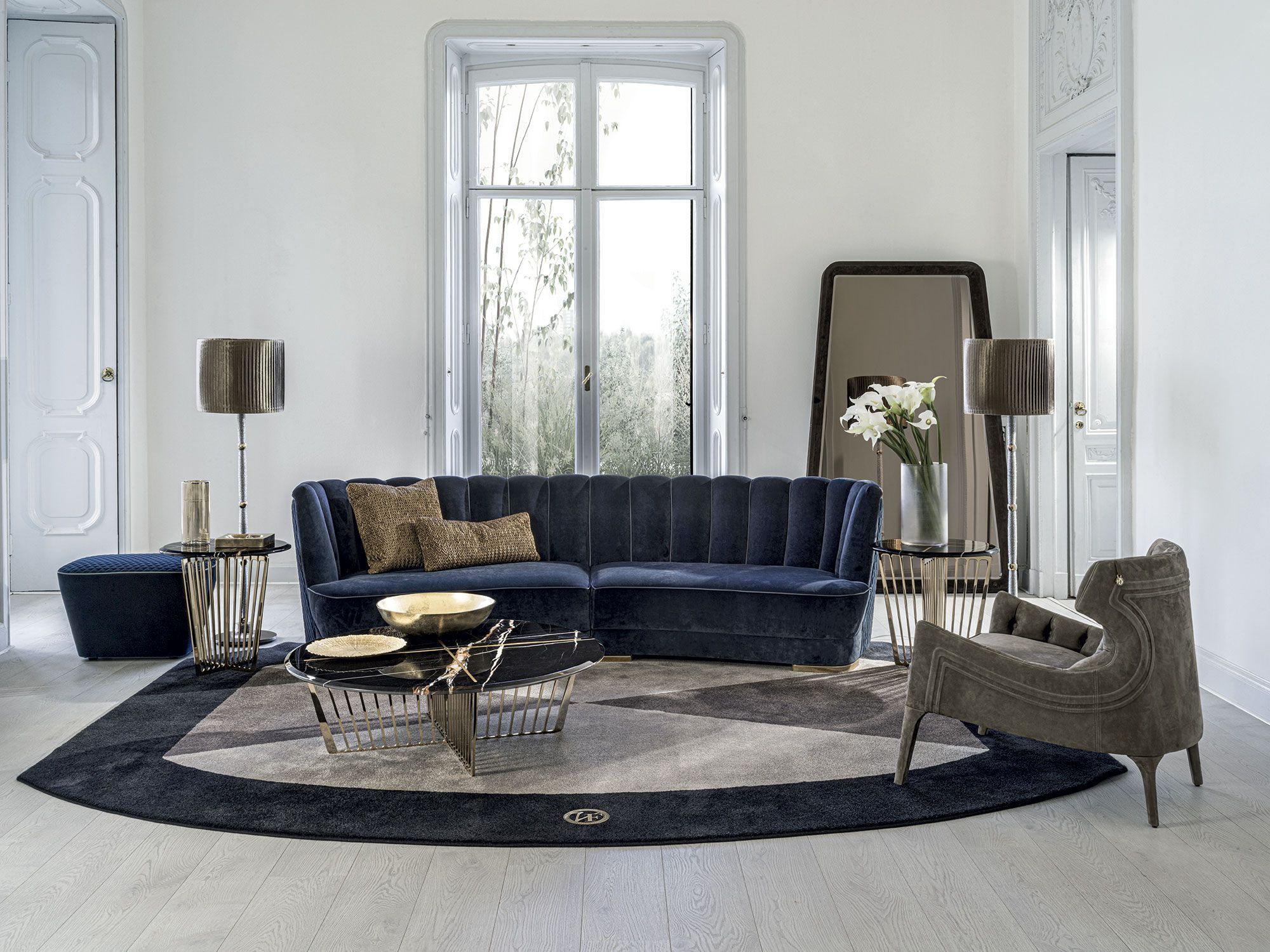 Модульный тканевый диван Vittoria Frigerio Farnese ARCH-00145128 - Вид №2