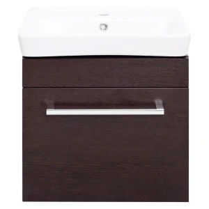 Тумба под раковину подвесная Aquaton Поль 50 см цвет венге