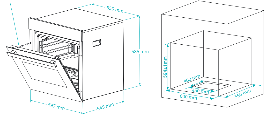 9221935 Электрический духовой шкаф Viomi VBO801 черный STDN-0052622 - Вид №4