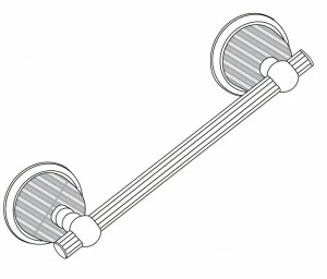 C68-512 C68-512 Поручень, длина 30 см ХРУСТАЛЬНЫЙ КУПОЛ Cristal & Bronze COUPOLE CRISTAL