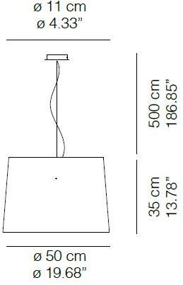 Quadrifoglio Подвесной светильник в льняной ткани Grace sun-id-1493696 - Вид №1