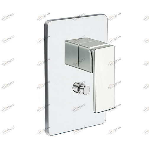 CRIQS689 Внешние части смесителя для ванны / душа для CRICS535 с переключателем на 2 выпускных отверстия и металлической пластиной Cristina Rubinetterie 