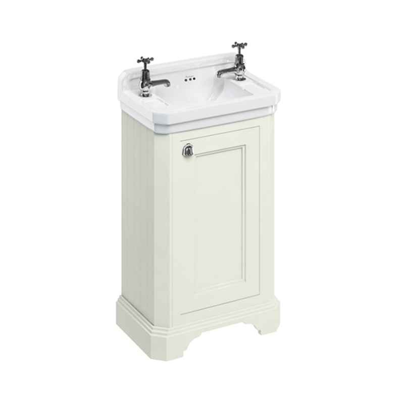 Burlington Cloakroom Гардеробная раковина с дверью Мэтт Уайт B8 FC11W  - Вид №2