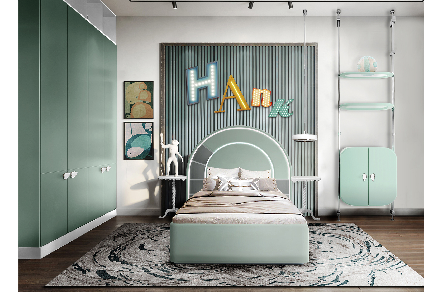 CIST495 Книжный шкаф в детскую Минелли Circu  - Вид №2