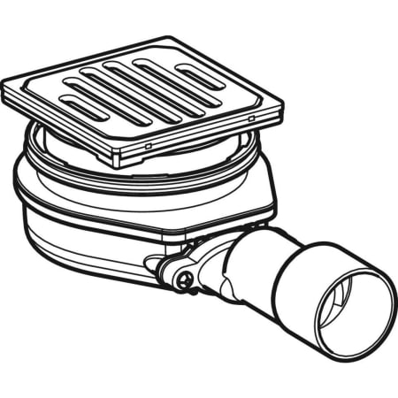 388.030.00.1 Трап Geberit Varino, горизонтальный, d50/63 Geberit  - Вид №1