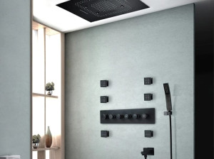Светодиодный набор для душа из нержавеющей стали с ручным душем