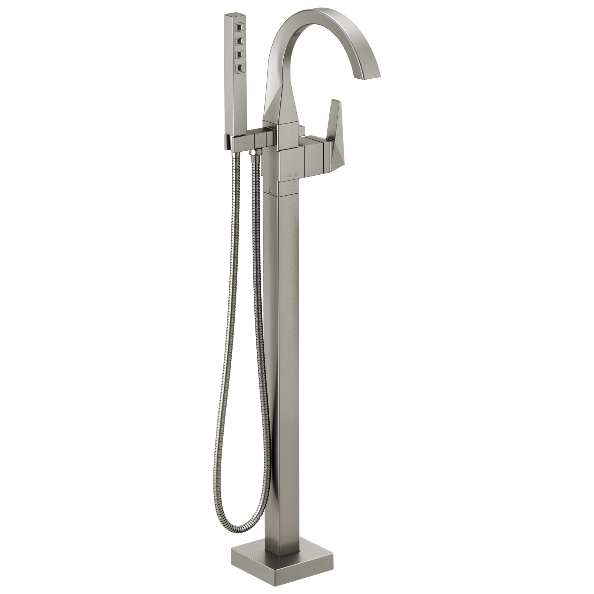 Напольная накладка для ванны с одной ручкой и ручным душем Delta Faucet T4746-SSFL