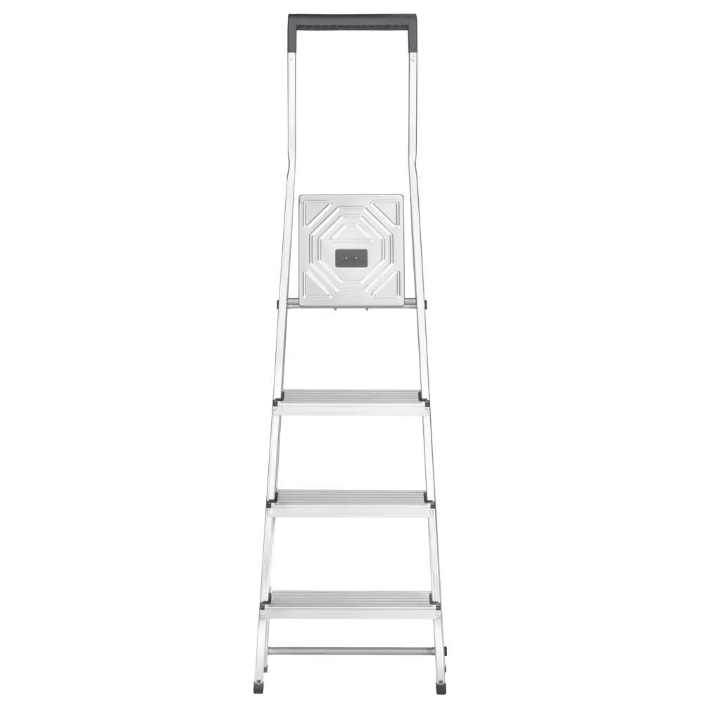 Стремянка алюминиевая Hailo 8140-400 4 ступени, максимальная нагрузка 150 кг 84047228 STLM-2080442  - Вид №1