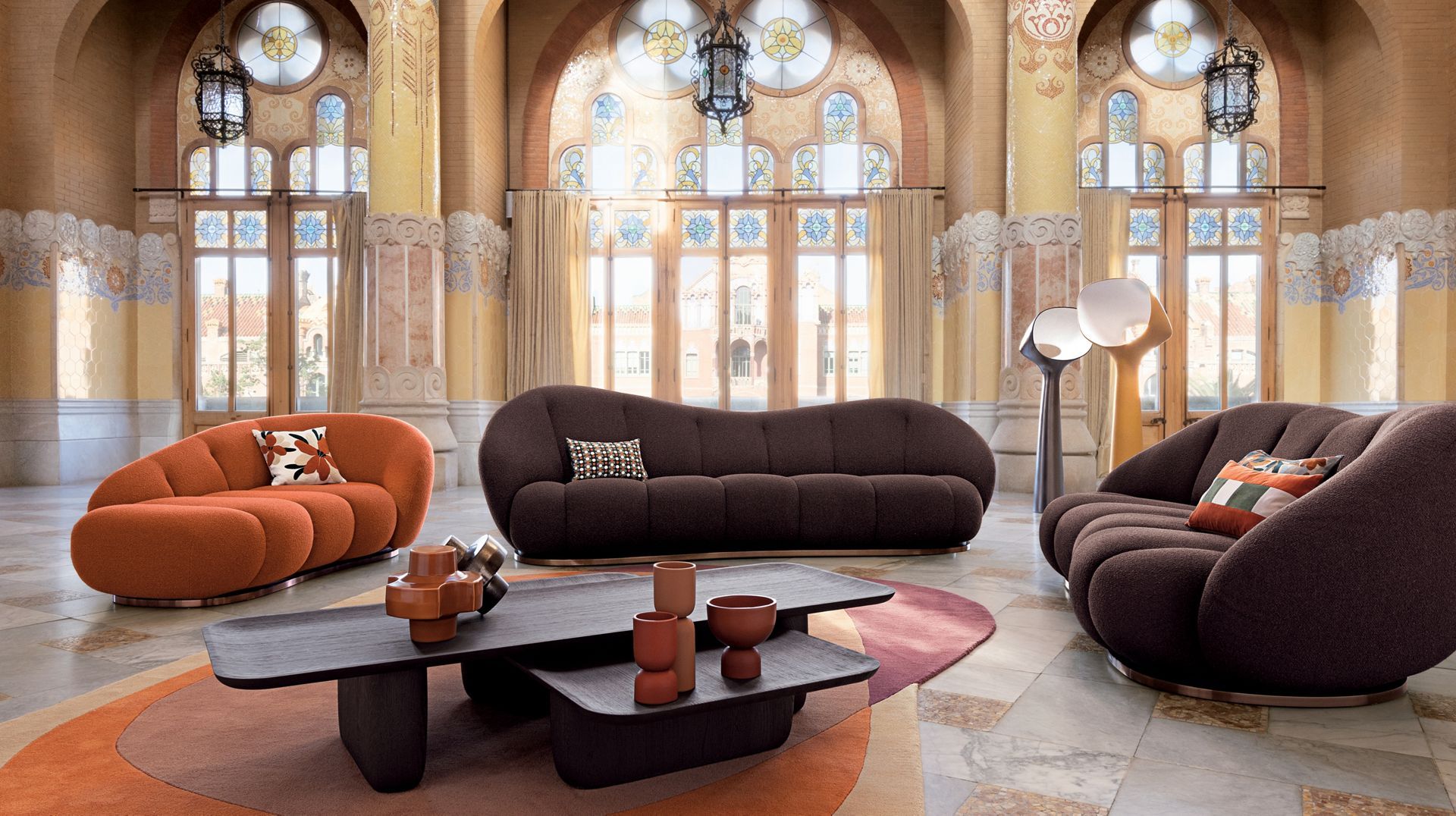 4-местный тканевый диван ROCHE BOBOIS ELEGIO ARCH-00040559 - Вид №4