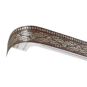 Карниз трехрядный «Прима», 200 см, пластик, цвет тёмный дуб 82594951 STLM-2192307
