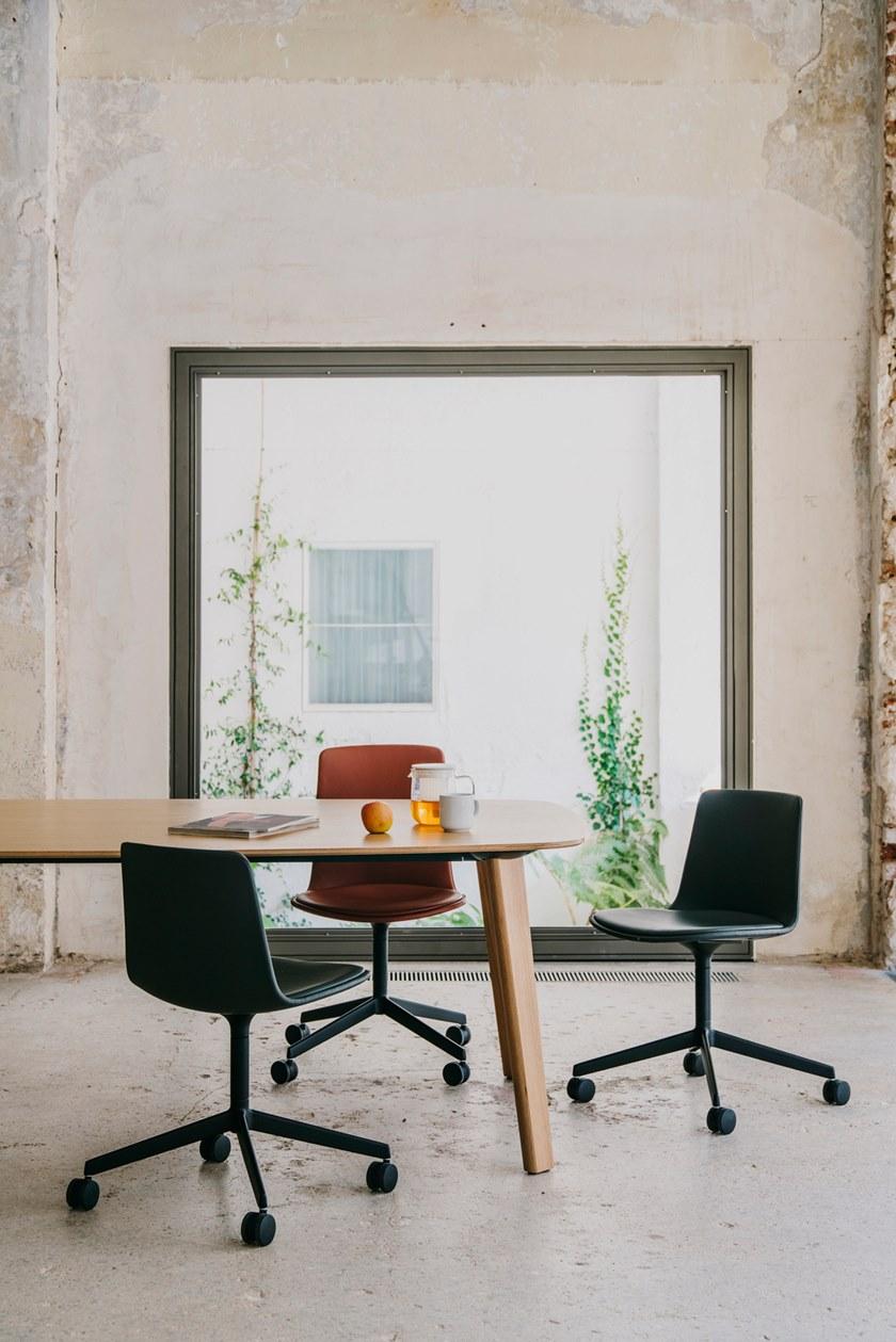 ENEA Офисное кресло из ткани с 4-мя спицами на колесиках Lottus sun-id-1441460 - Вид №3