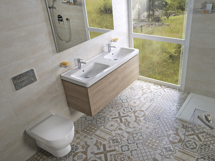 H814420 Подвесная раковина настенная овальная Jika  белая  - Вид №3