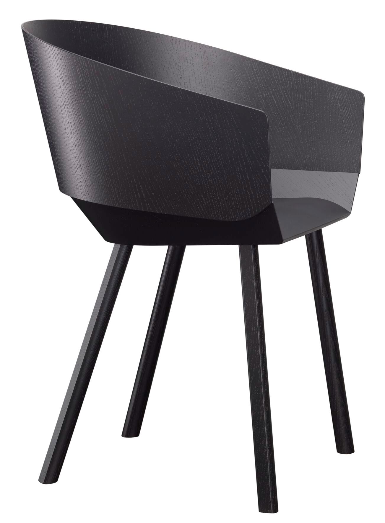 Деревянный стул с подлокотниками e15 Houdini ARCH-00099423 - Вид №2