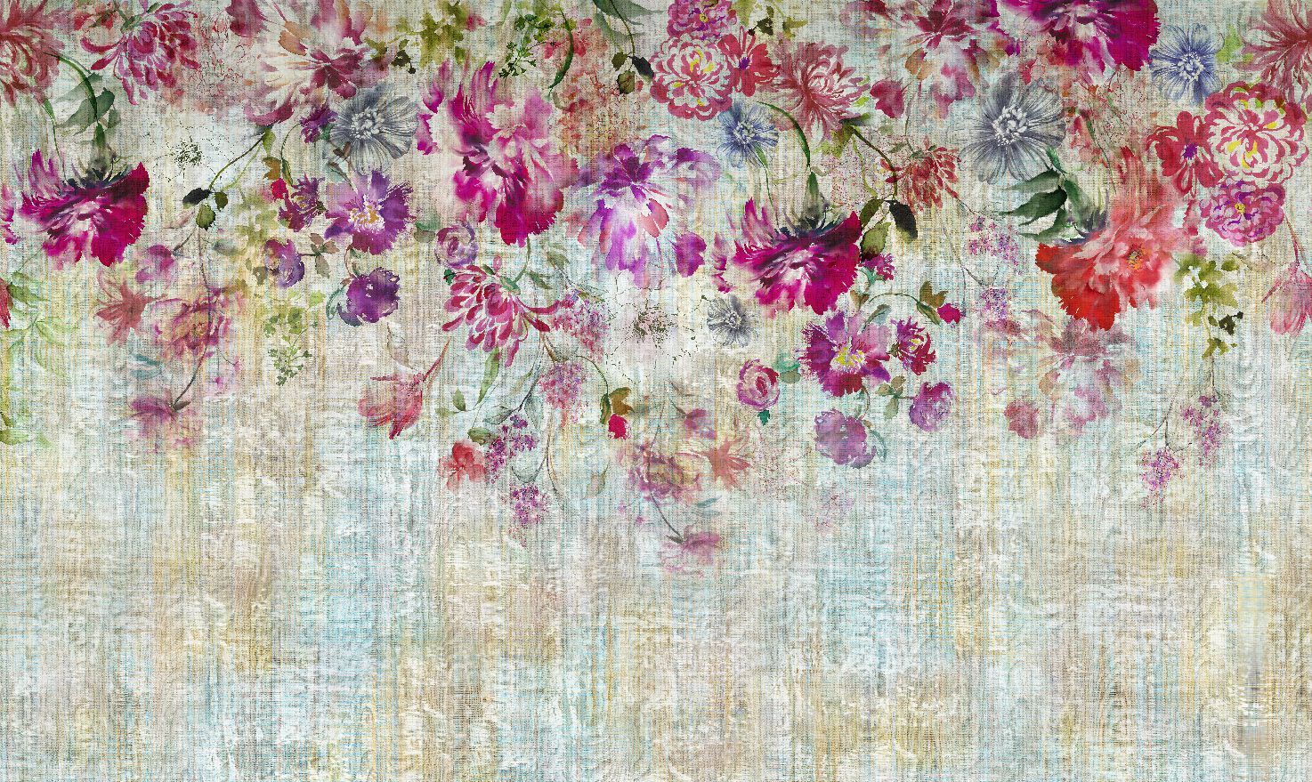 Обои с цветочными мотивами Jannelli&Volpi CASCATA DI FIORI ARCH-00113175 - Вид №2