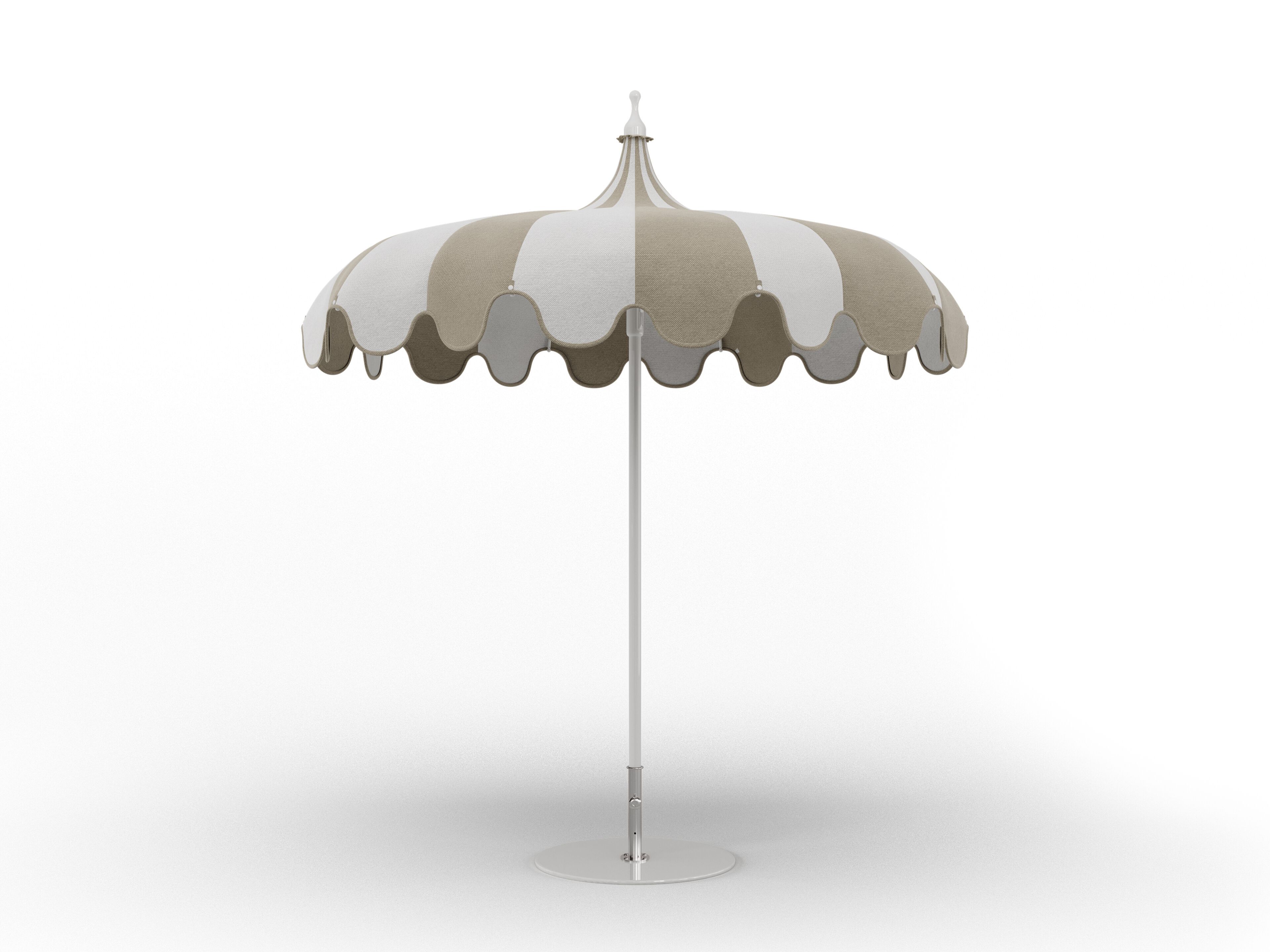 Зонтик из анодированного алюминия и акриловой ткани Crema Outdoor ICONIC PAGODA ARCH-00097596 - Вид №2