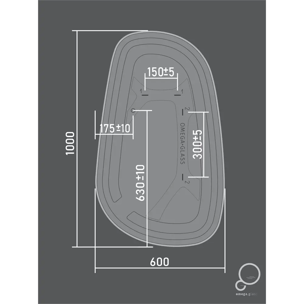 Зеркало Omega Glass Марсель SD44 с LED-подсветкой и сенсорным управлением 87708055 STLM-0075167 - Вид №11