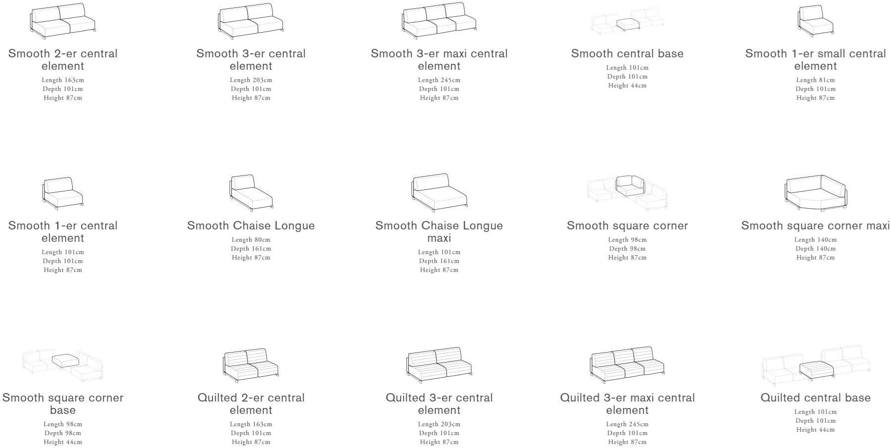 Ditre Italia 3-х местный модульный диван из ткани Bag sun-id-1472749 - Вид №2