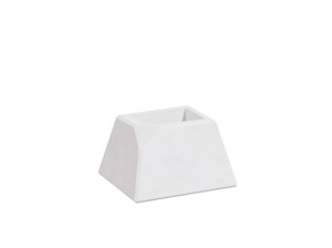 Бетонный низкий квадратный плантатор