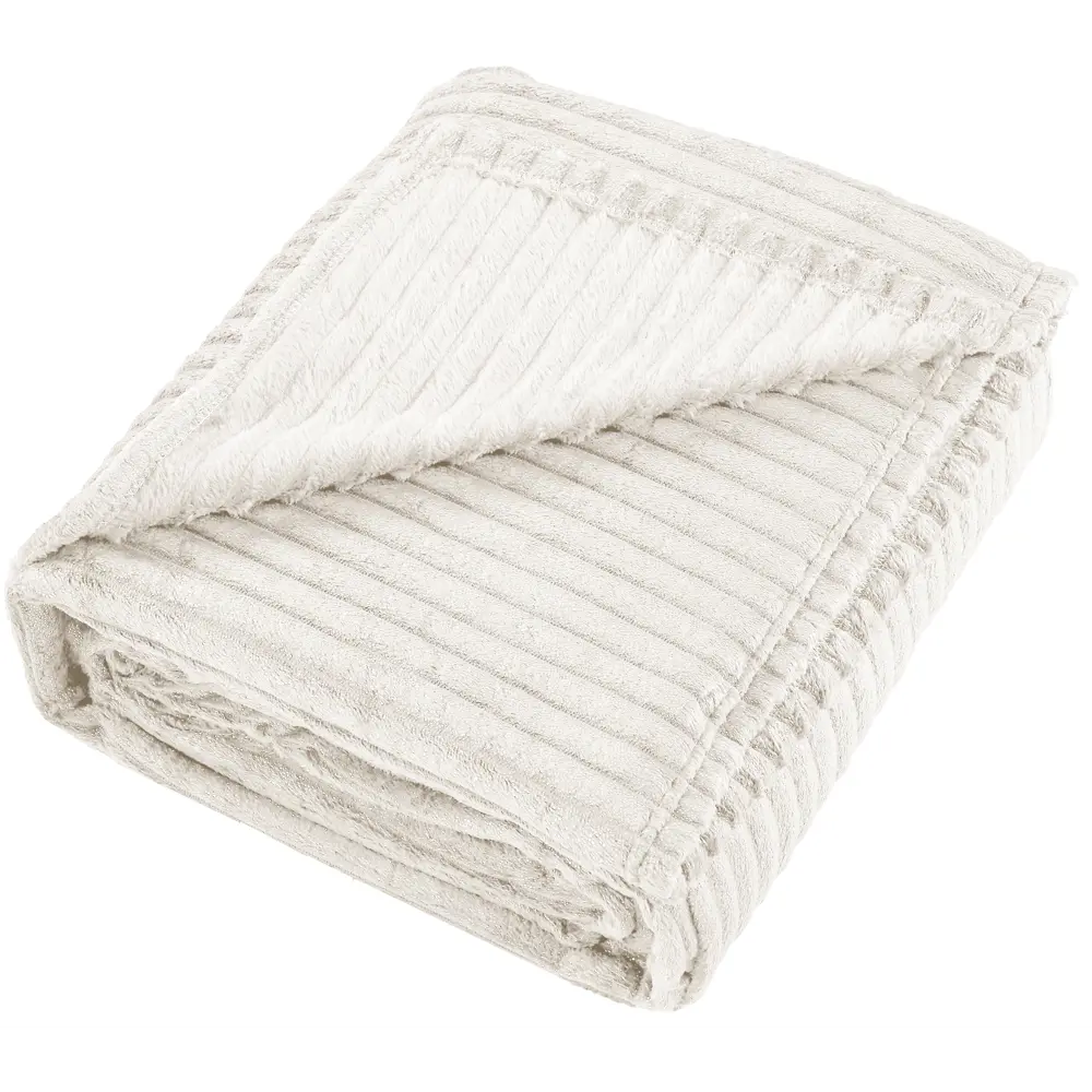 Плед Alitea 180x200 см велсофт цвет экрю 89337507 STLM-2172396 СТОЛИЦА ТЕКСТИЛЯ