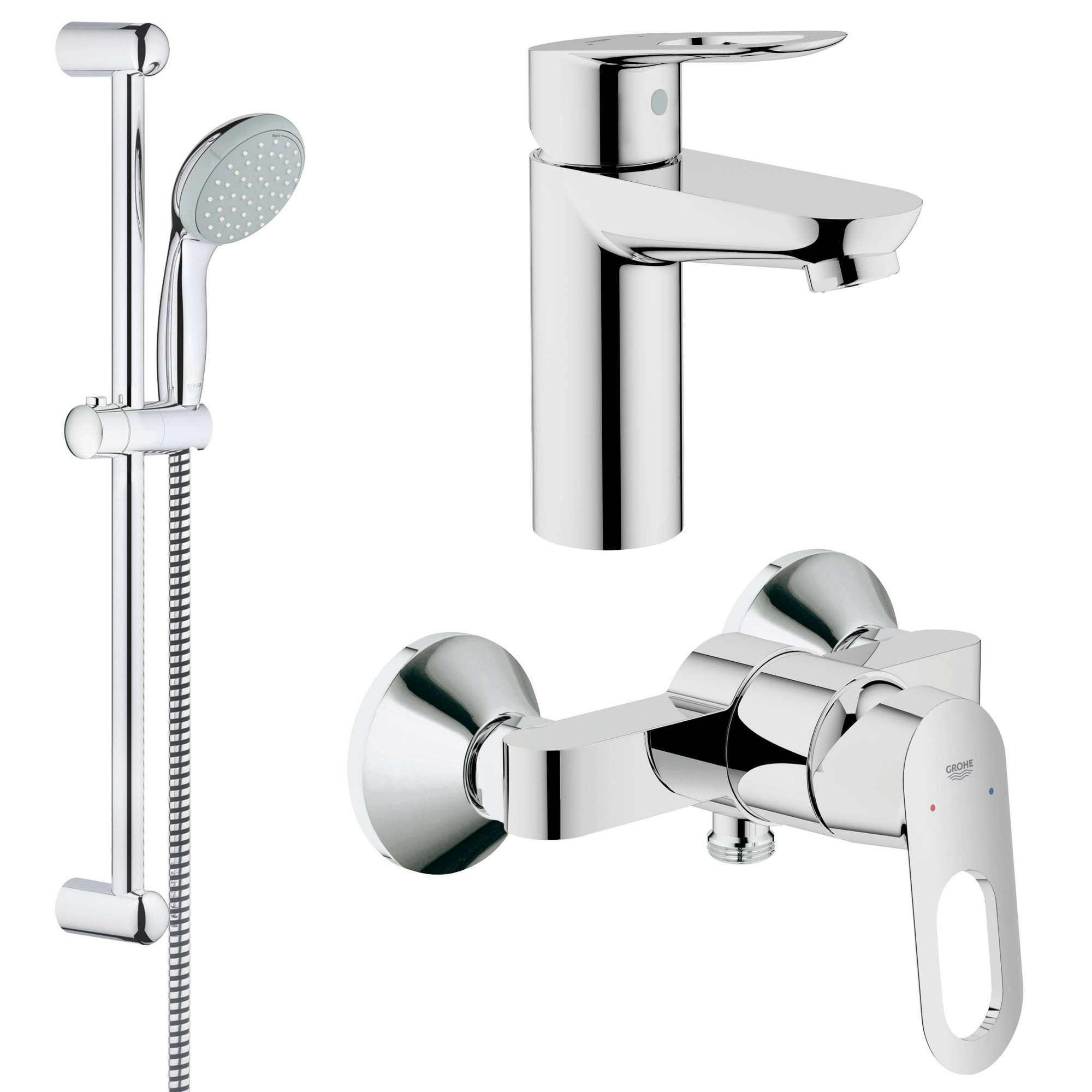 118111 Набор смесителей Grohe BauLoop хром