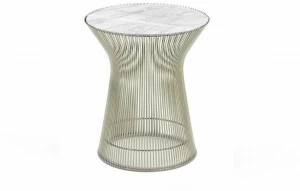 KNOLL Круглый сервиз из мрамора и стали Platner