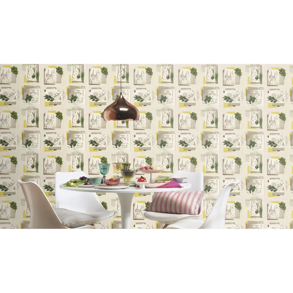 Обои виниловые Rasch Deco Relief бежевые 0.53 м 307405 18643354 STLM-2136425 - Вид №4