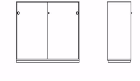 Dieffebi Офисный шкаф из металла с раздвижными дверцами Primo 6pcs_04zs - Вид №11