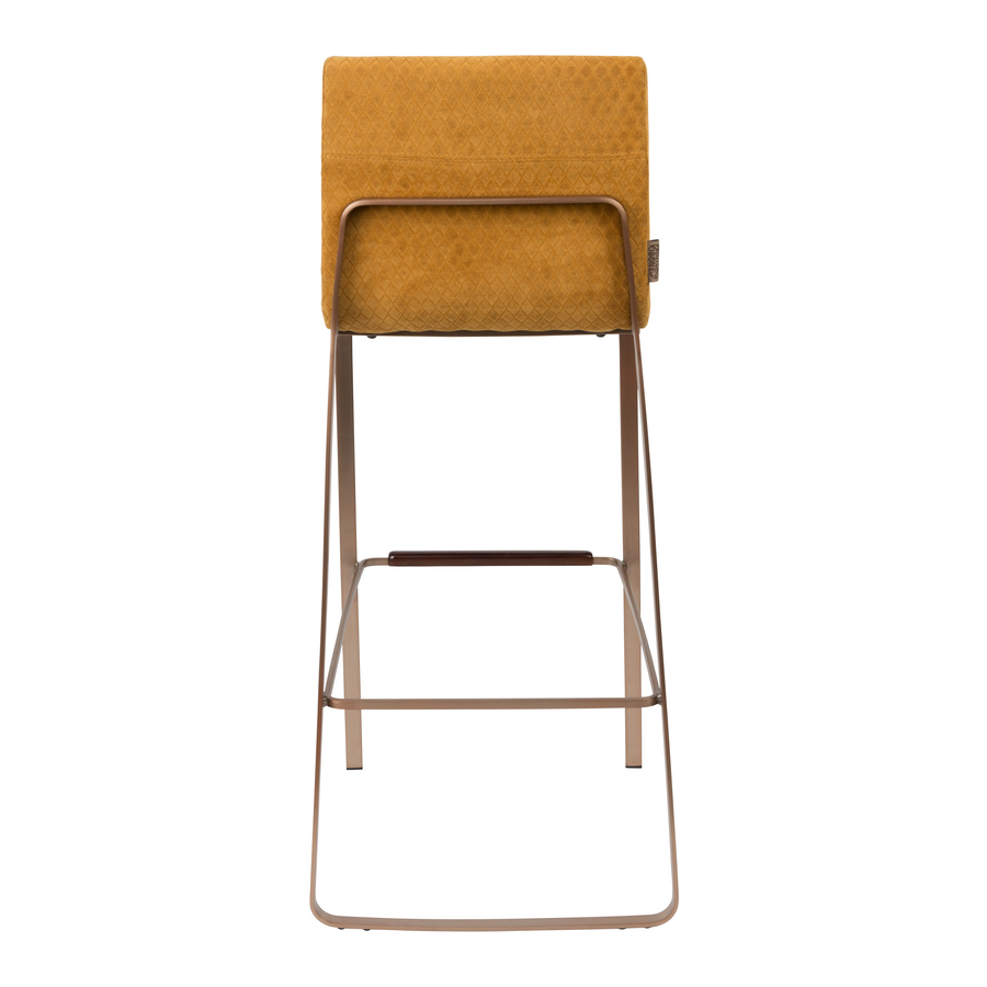 Стул барный Flor оранжевый Dutchbone 1500243 - Вид №5