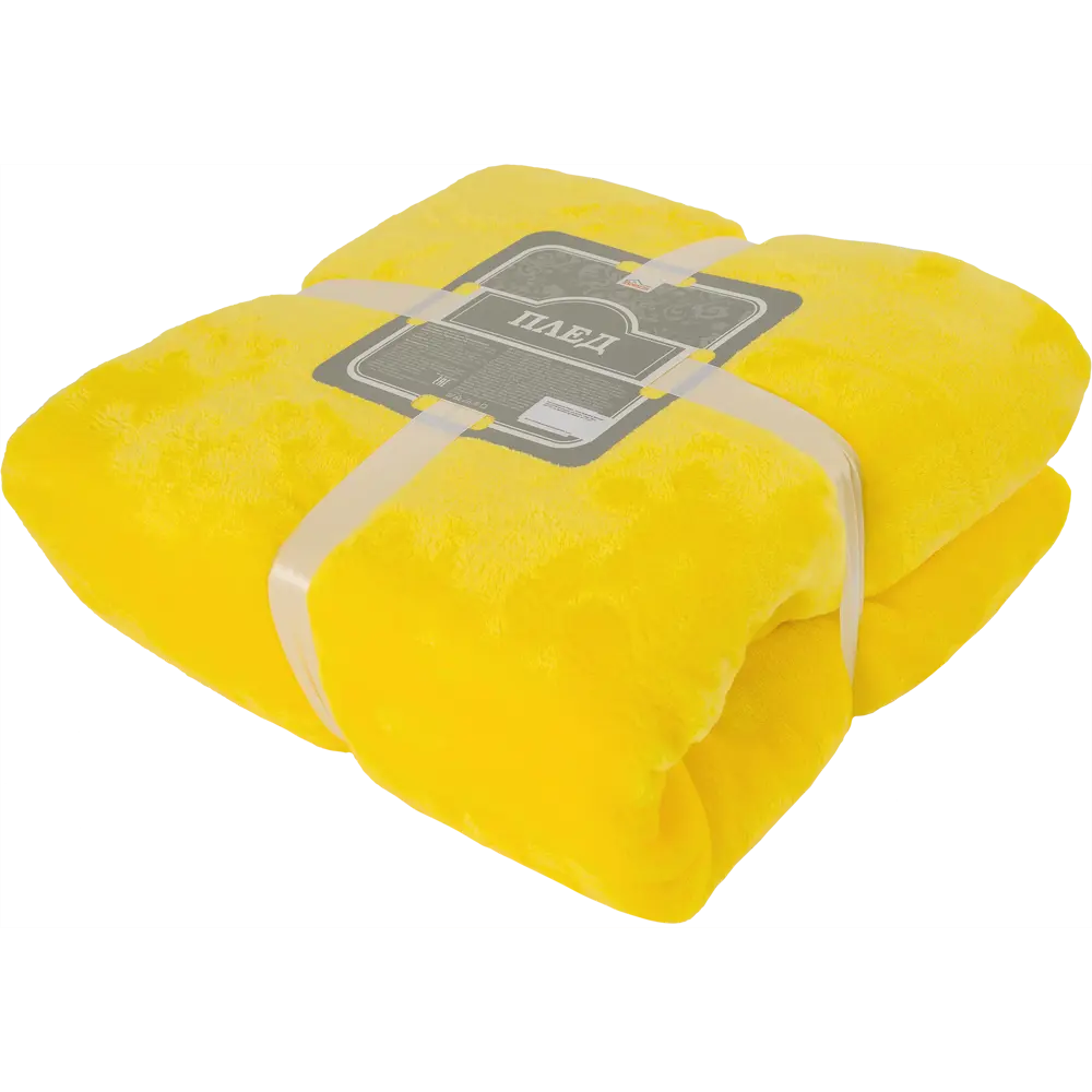Плед, 180х200 см, фланель, цвет жёлтый 82117776 STLM-2052836 BELEZZA  - Вид №3
