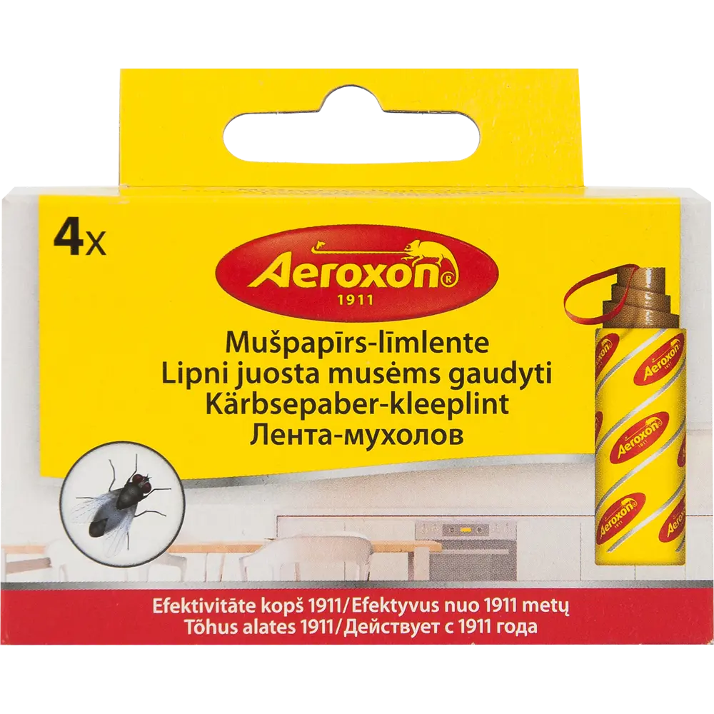 Лента для ловли мух Aeroxon с эфирными маслами, 4 шт 12000630 STLM-0001674