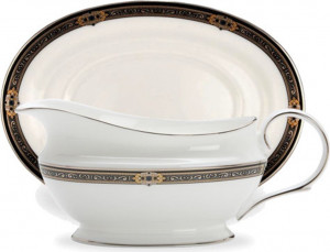 10538219 Lenox Соусник с подставкой Lenox "Классические ценности" 475мл Фарфор костяной