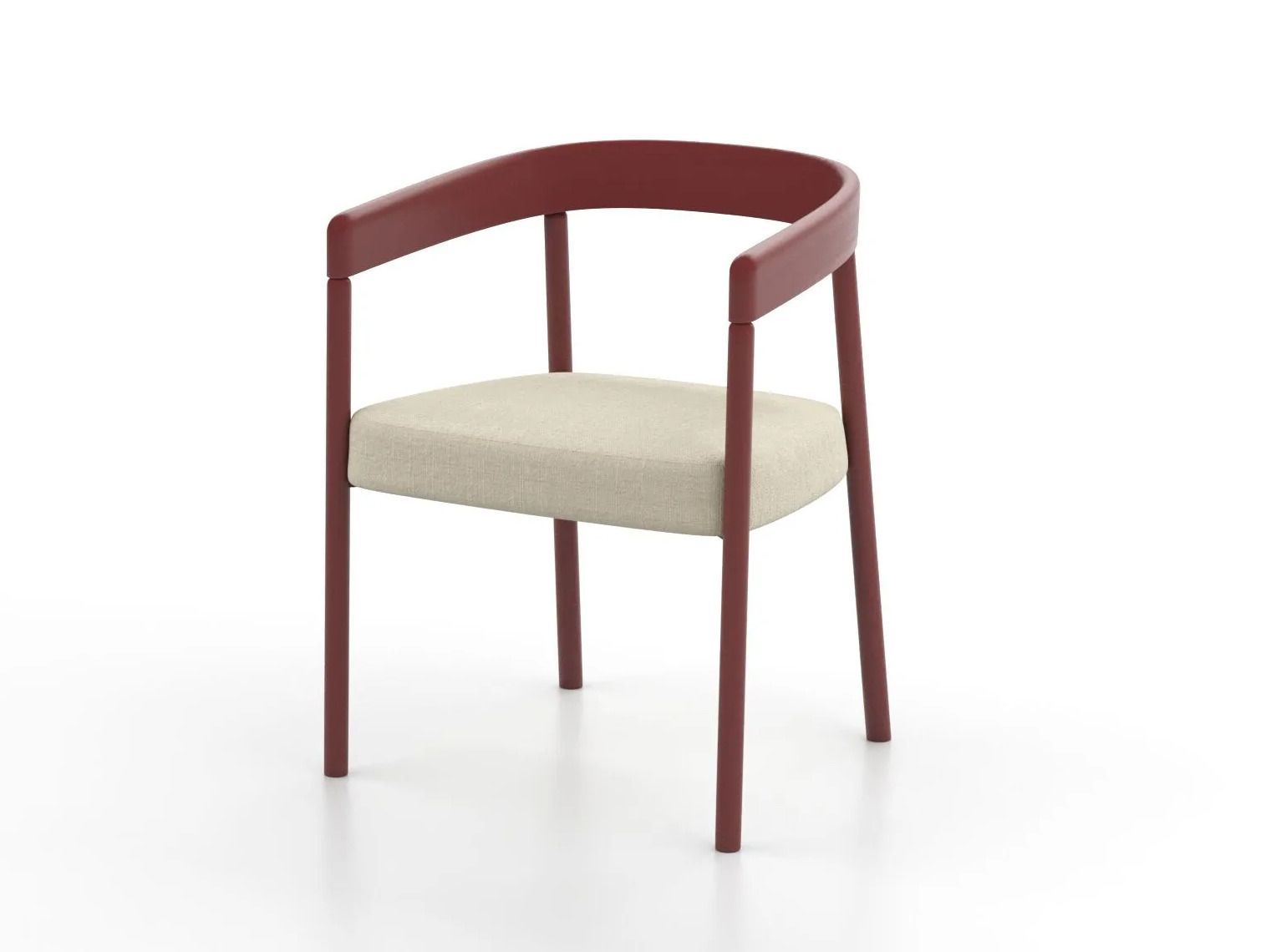 Деревянный стул с мягким сиденьем Omelette Editions Nua ARCH-00009312