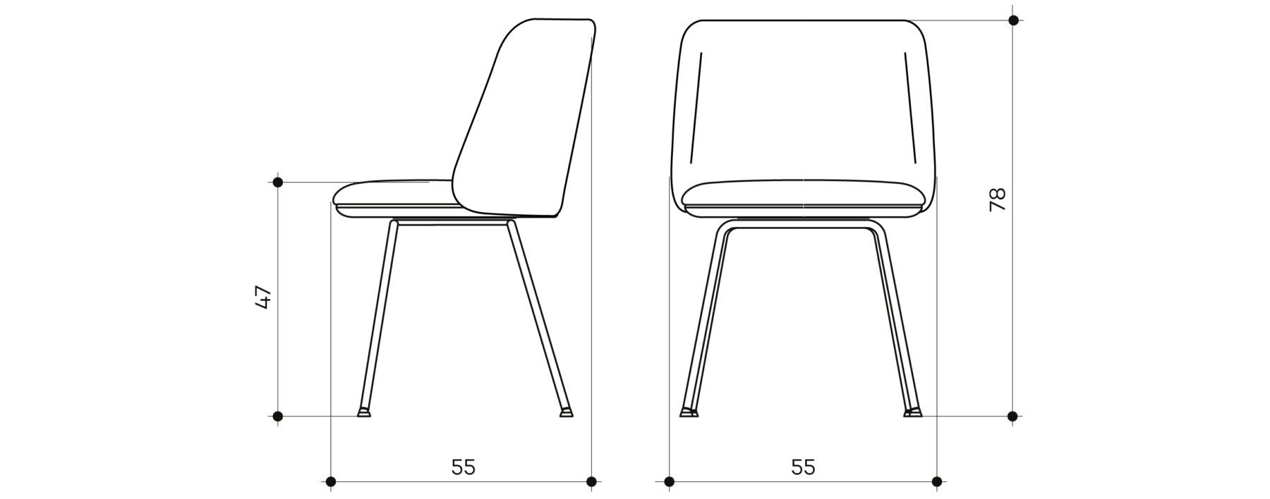 Мягкий стул из ткани arrmet Pure Belle ARCH-00092327 - Вид №2