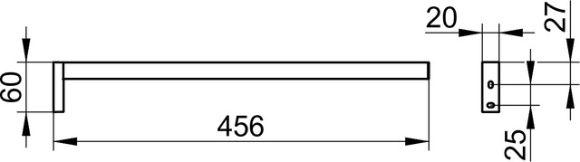 19120010000 Полотенцедержатель KEUCO Edition 90 Square - Вид №2
