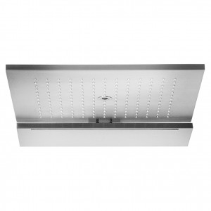 L031B+L002A  Многофункциональный верхний душпрямоугольный 421 x 651,5 мм настенный Функции: 168 форсунок с противоизвестковой обработкой, 300 x 300 мм Водопад (ширина 35 см) Туман, 1 форсунка с противоизвестковой обработкой и антикапельными клапанами N.B.