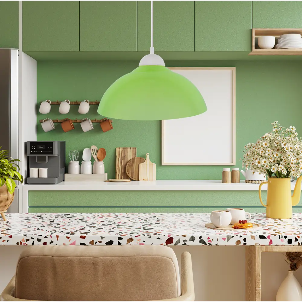 Светильник подвесной 21 Век-свет 1122/1 220-240В салатовый 85116236 STLM-2064249  - Вид №5