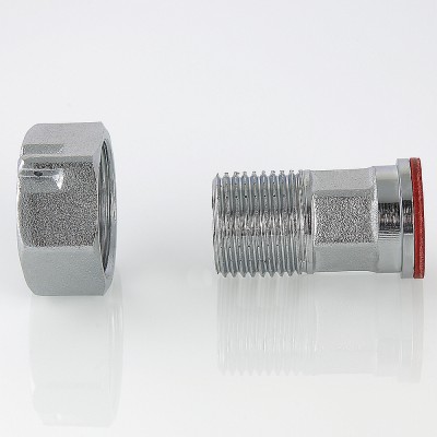 VTr.612.N.0004 Полусгон с накидной гайкой и обратным клапаном Valtec 1/2"  - Вид №4