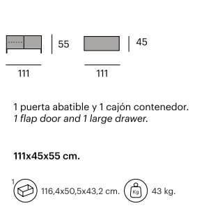 Окрашенный металлический шкаф для телевизора Pilma Fusion ARCH-00150327 - Вид №3