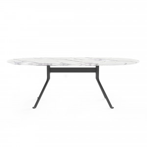 2000983151995 Обеденный стол с каменной столешницей овальный KENNETH COBONPUE Blink