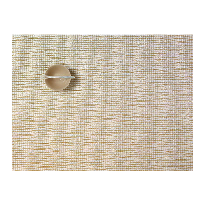 Салфетка виниловая Gold Lattice, жаккардовое плетение, 36х48 см Chilewich C0117LATTGOLD - Вид №1