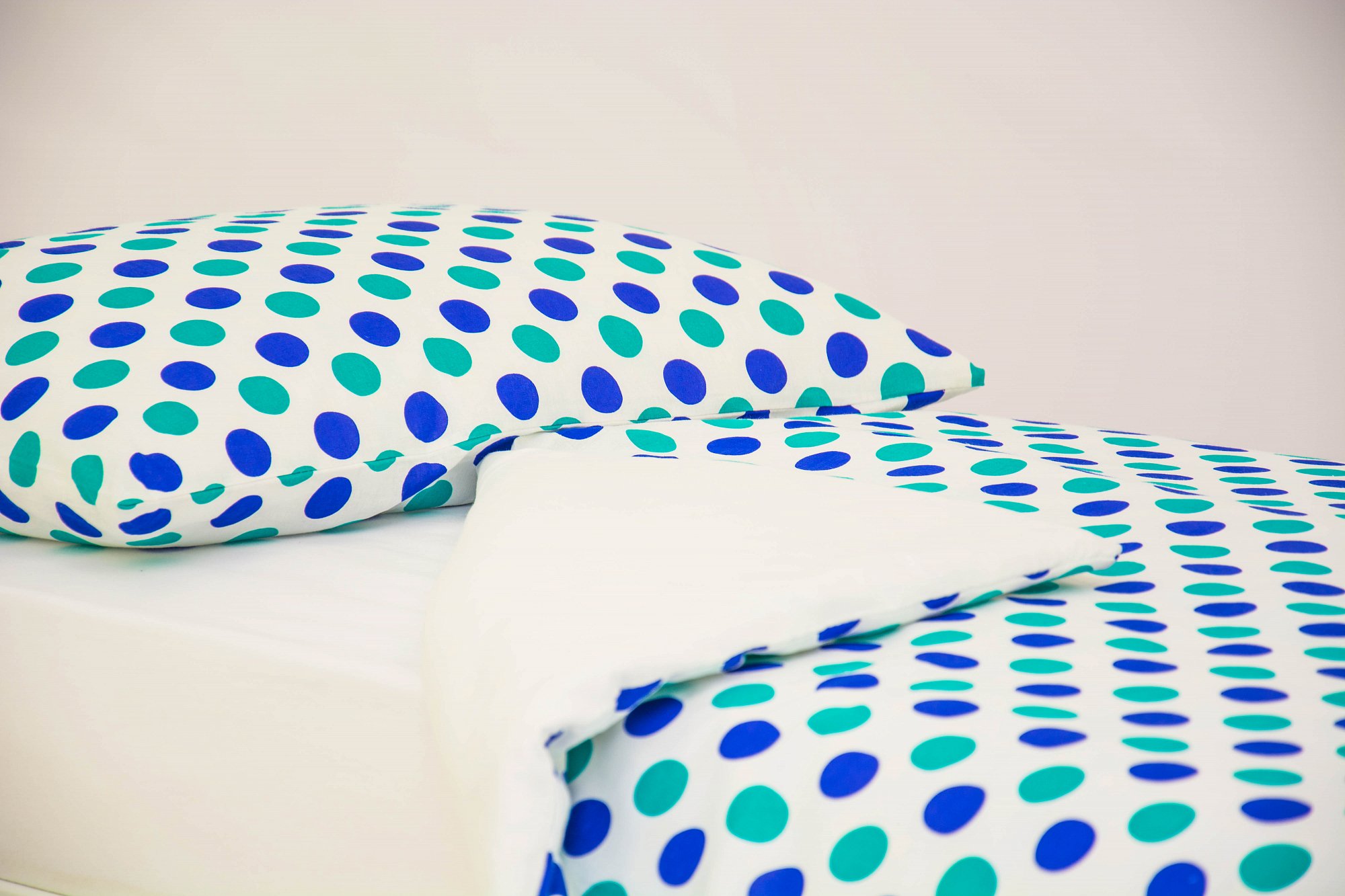 Детское постельное белье "Круги" мятное, синее БЕЛЬМАРКО  327412 Голубой Santreyd  - Вид №2