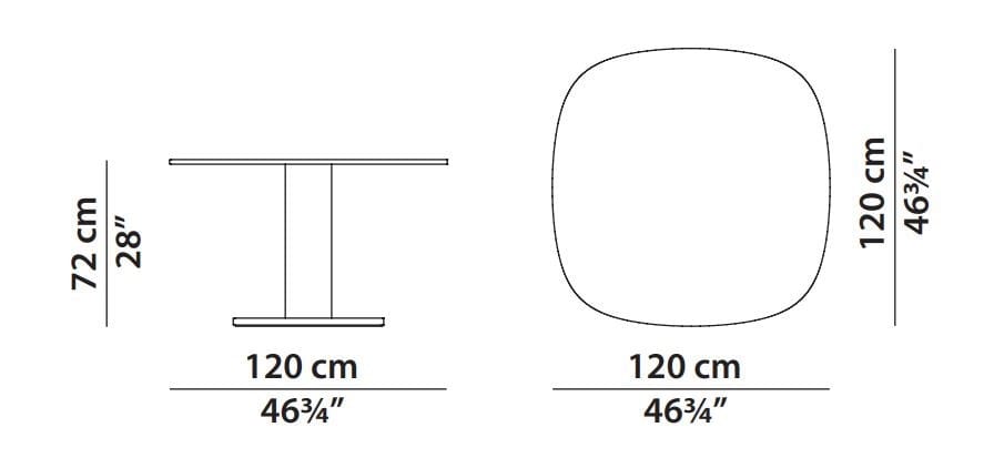 Мраморный садовый стол Baxter Matera ARCH-00122006 - Вид №3
