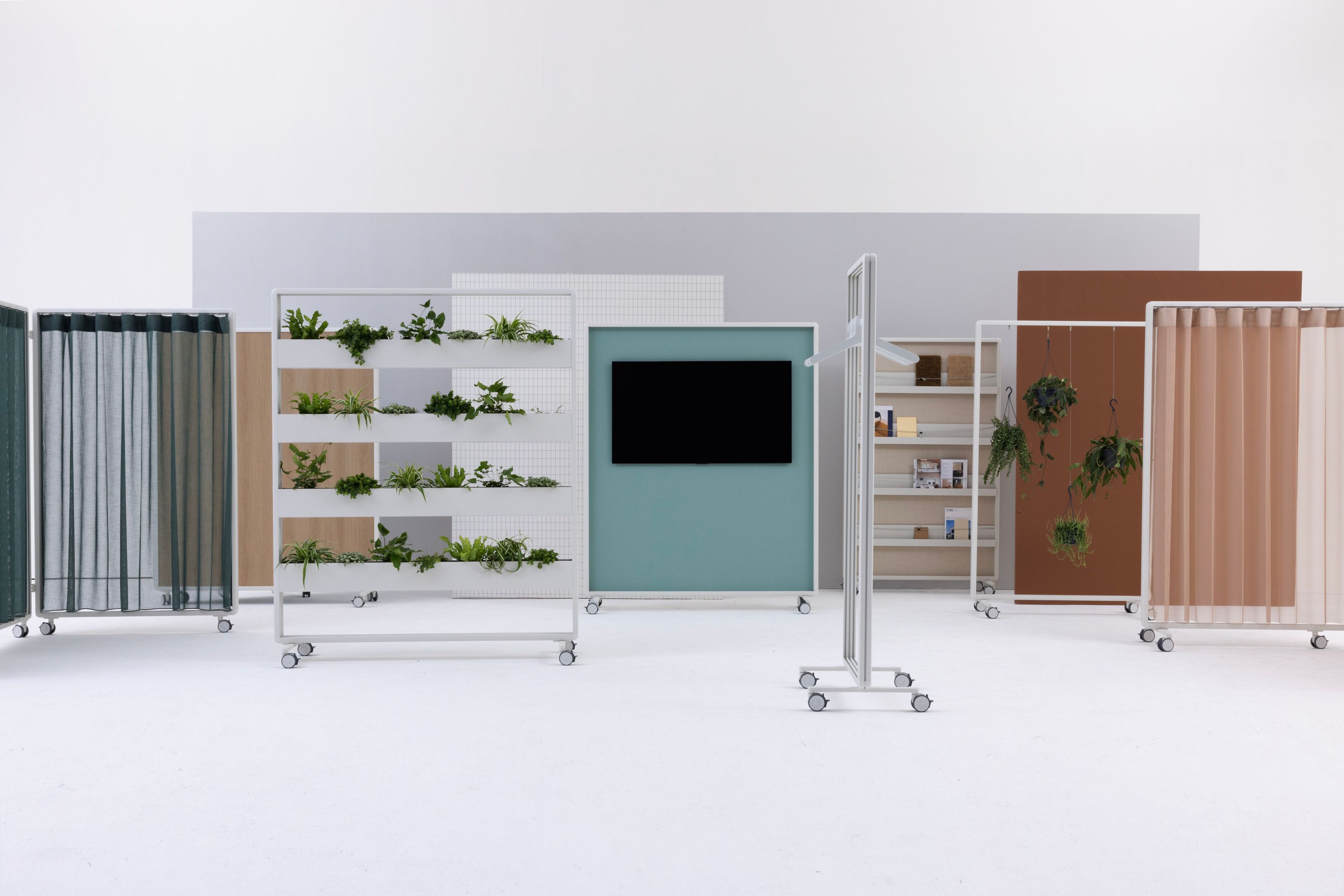 Мобильный звукопоглощающий офисный перегородка из ткани на колесах Cascando патио ARCH-00118831 - Вид №6