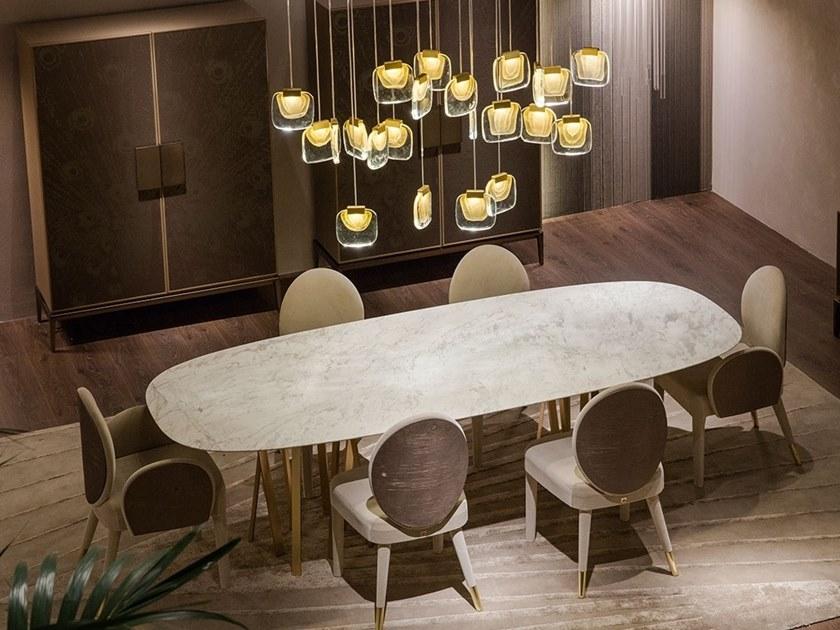 Paolo Castelli Лакированный буфет из мдф и сатинированного стекла Peacock sun-id-1445408 - Вид №3